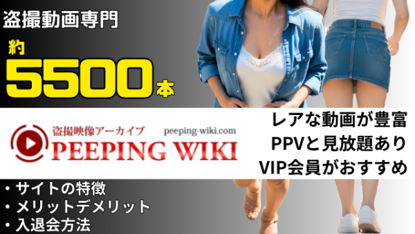 Peeping Wiki 盗撮専門の動画サイト