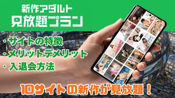 新作アダルト見放題プラン 10サイトの無修正動画が見放題